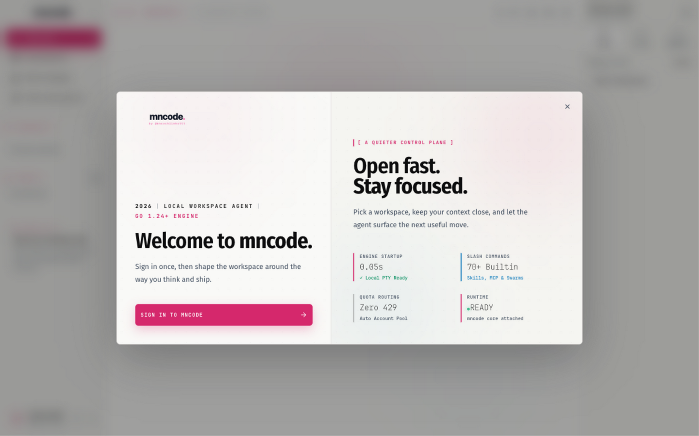Onboarding flow with HUD telemetry